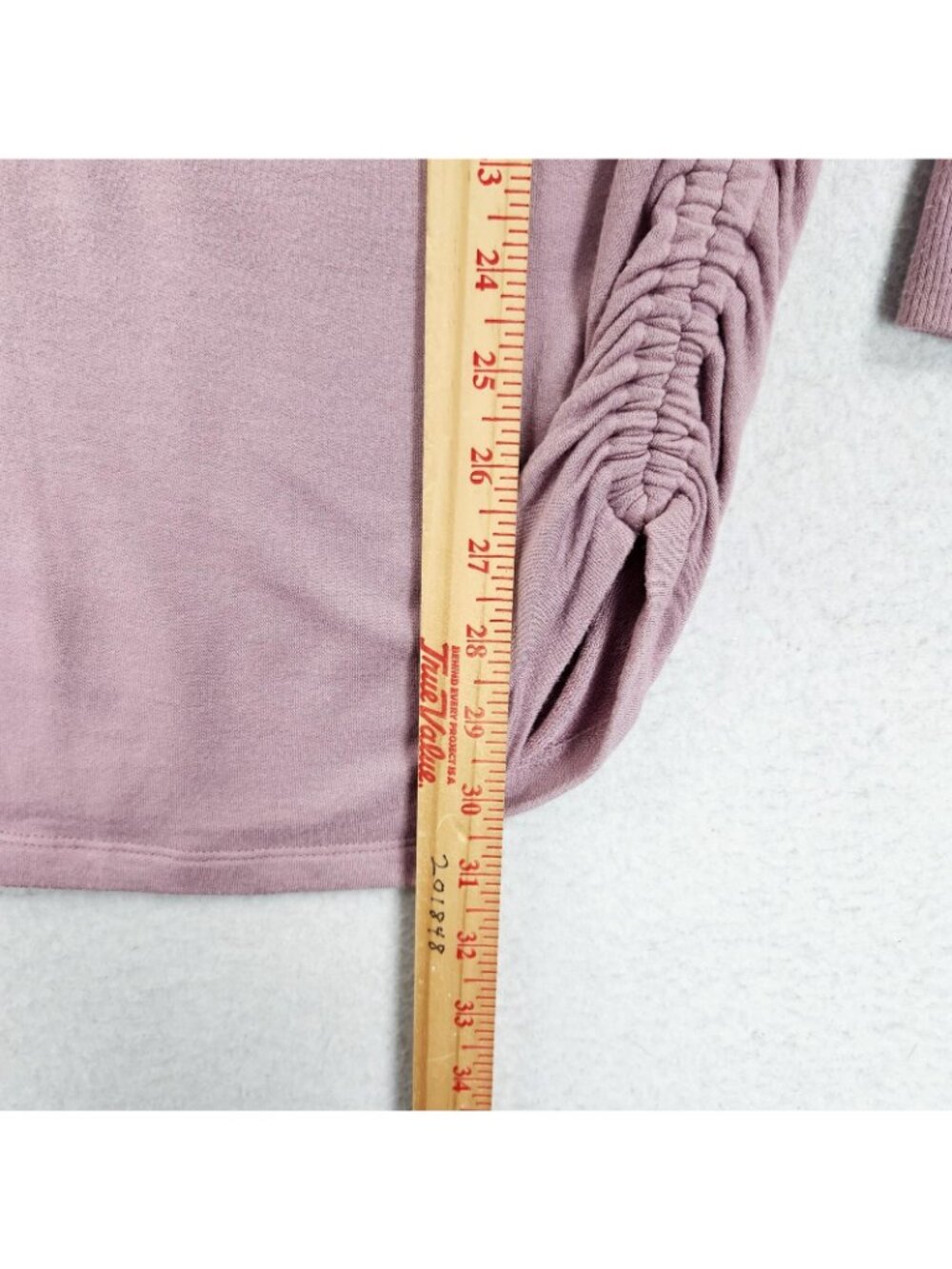 Athleta Shirt Womens XS Pink Speedlight Long Sleeve Ruched Tunic Lightweight - Picture 6 of 14